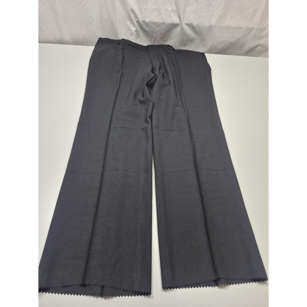 VTG John Alexander Dress Pants Mens 48x37 Gray Wool Flat Front Made In USA